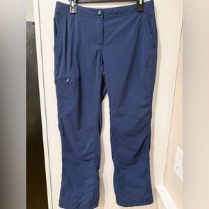 L.L. Bean Women’s Hiking Pants Size 8 Petite Blue Lightweight Outdoor Travel